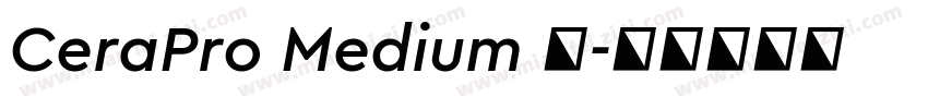CeraPro Medium 中字体转换